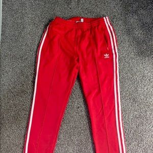Red Adidas Track Pants
